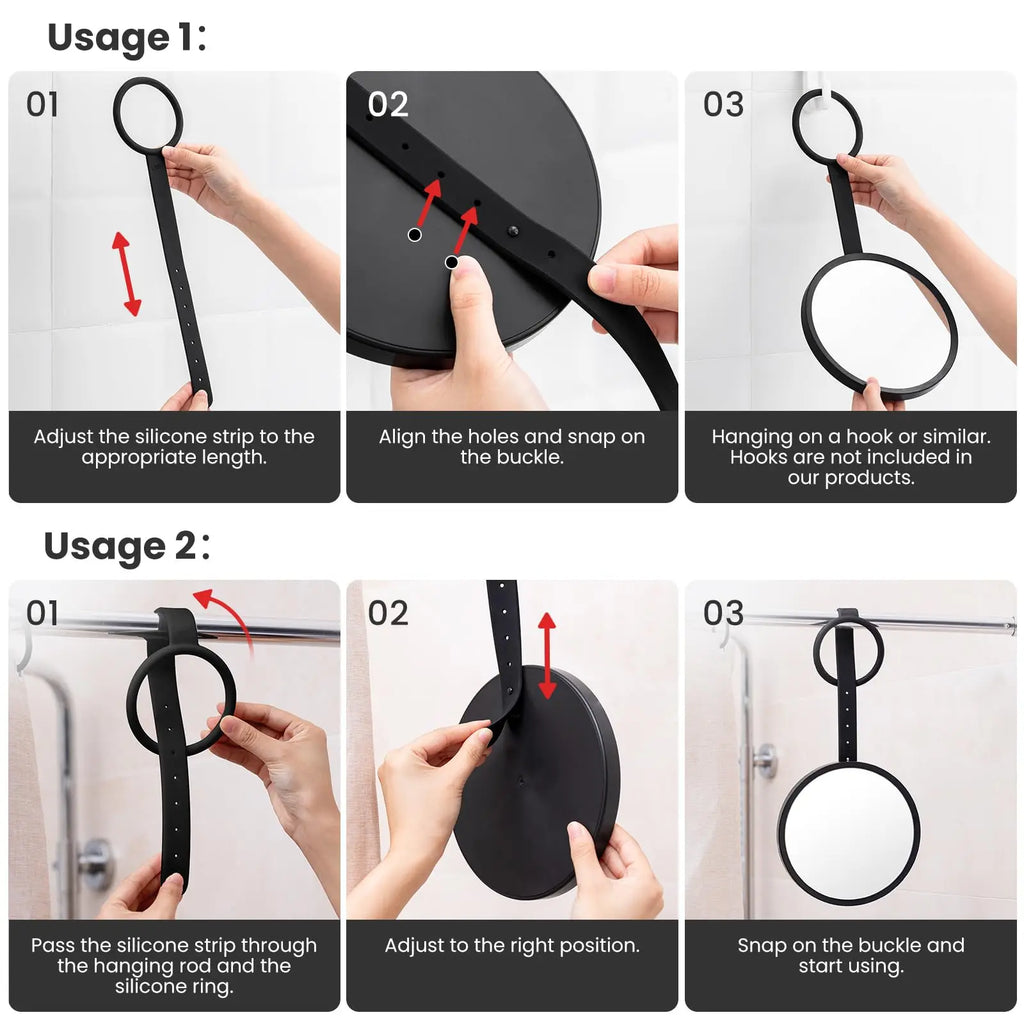 Fogless Hanging Shower Mirror