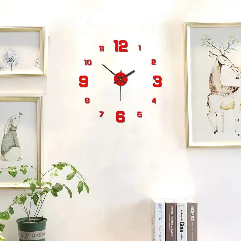 DIY Silent Frameless Wall Clock