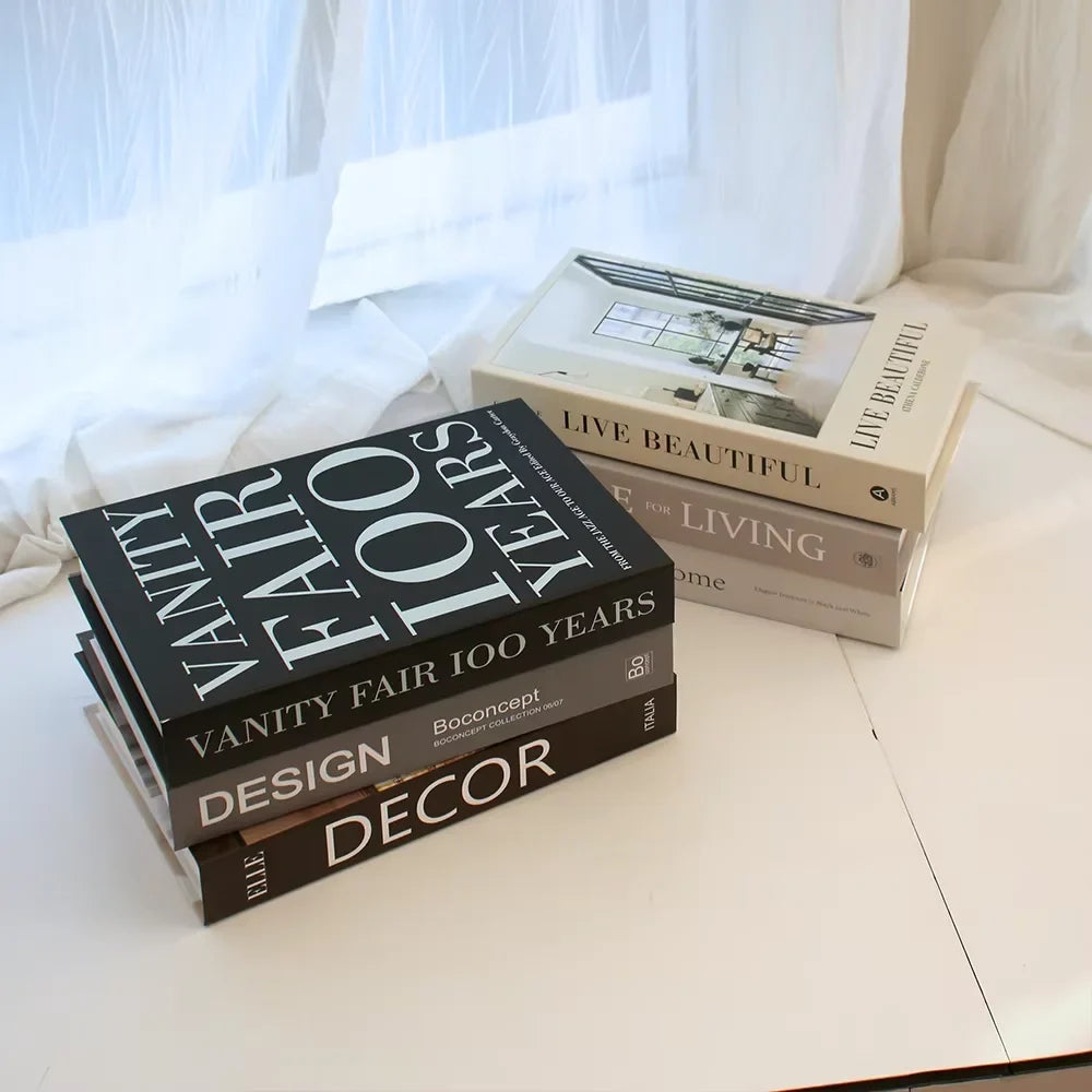 Luxury Fake Book Accessories for Living Room