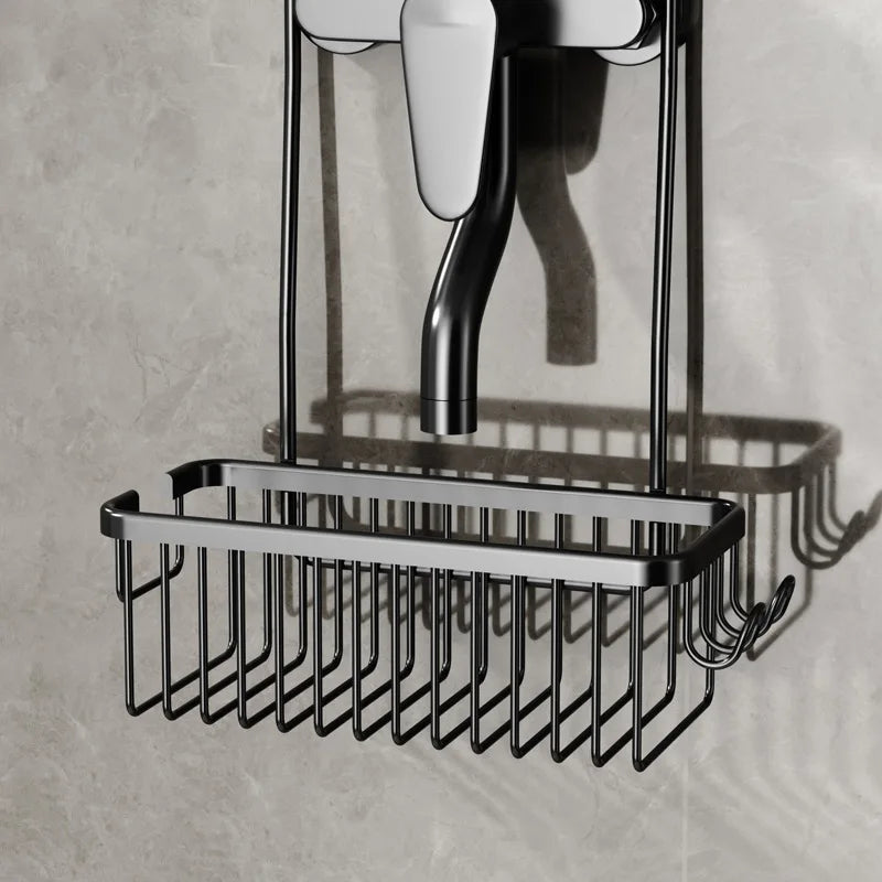 No-Drill Shower Storage Rack