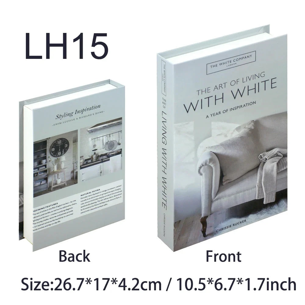 Luxury Fake Book Accessories for Living Room