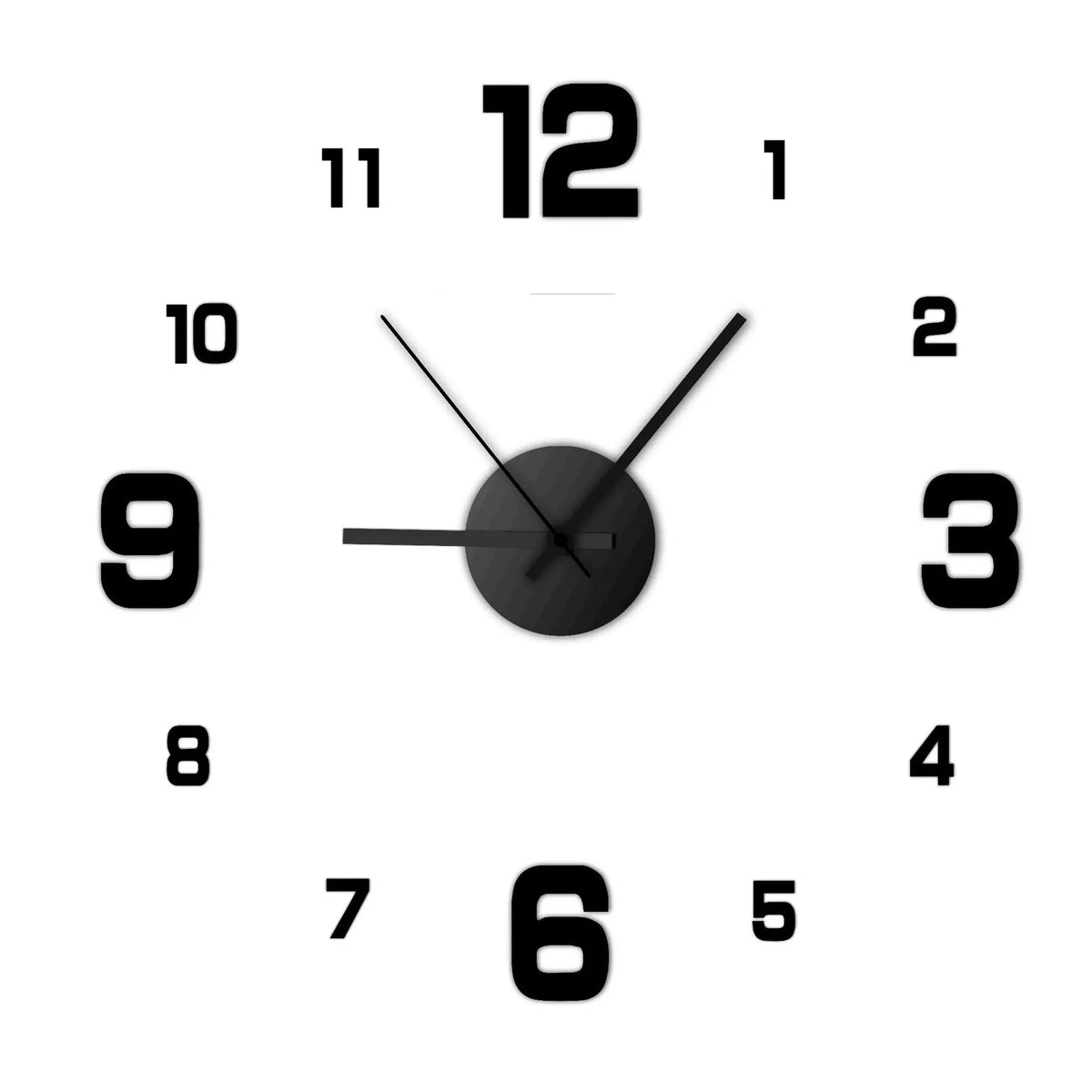 DIY Silent Frameless Wall Clock