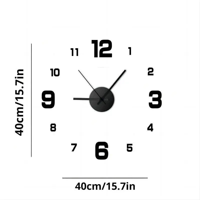 DIY Silent Frameless Wall Clock