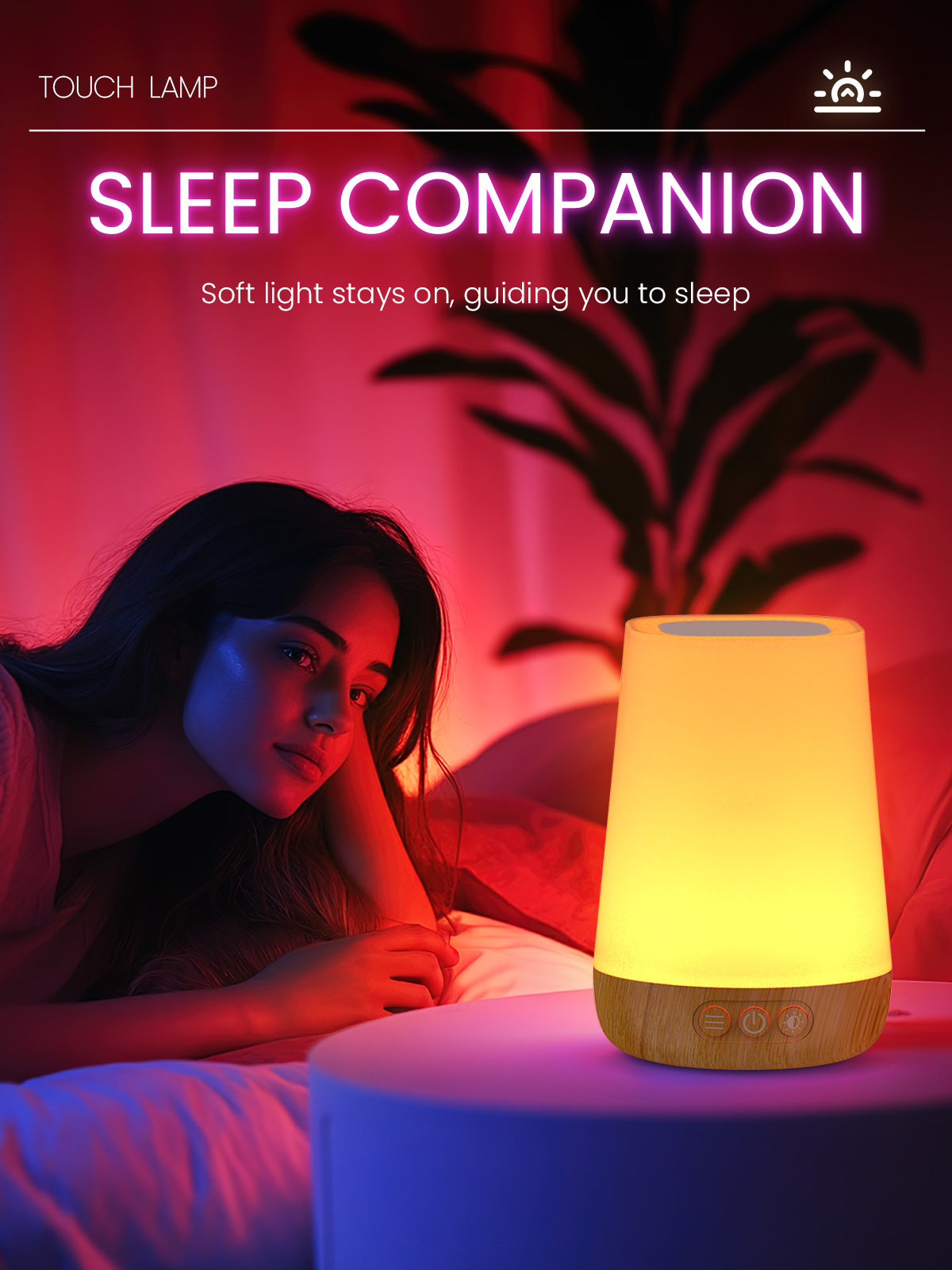 Dimmable Touch Bedside Lamp