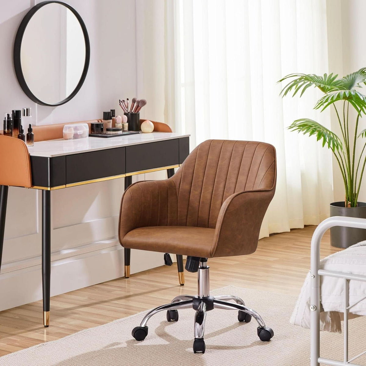 Brown Ergonomic Desk Chair