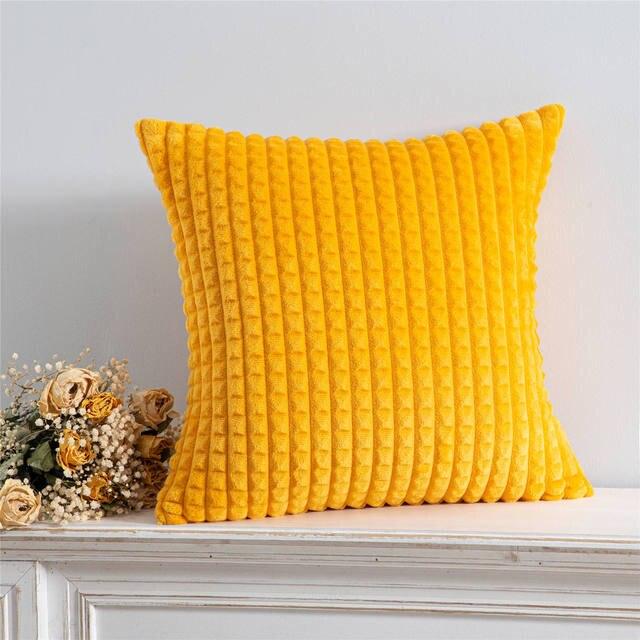 Solid Velvet Throw Pillow Cover