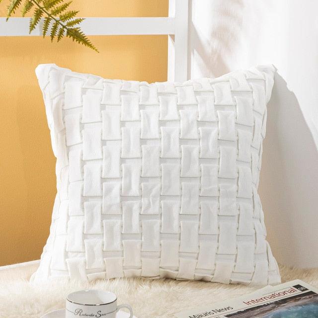 Solid Velvet Throw Pillow Cover