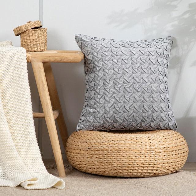 Solid Velvet Throw Pillow Cover