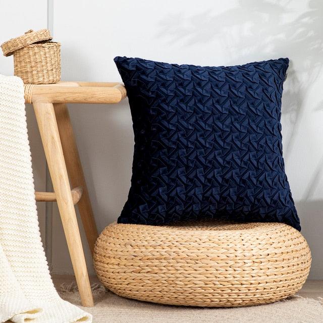 Solid Velvet Throw Pillow Cover