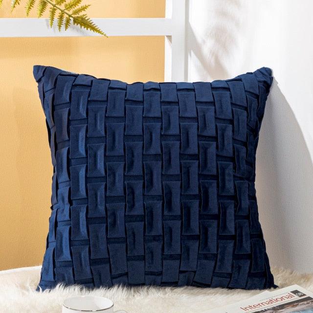 Solid Velvet Throw Pillow Cover