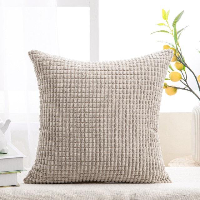 Solid Velvet Throw Pillow Cover