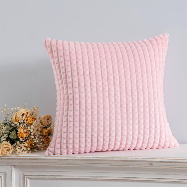 Solid Velvet Throw Pillow Cover