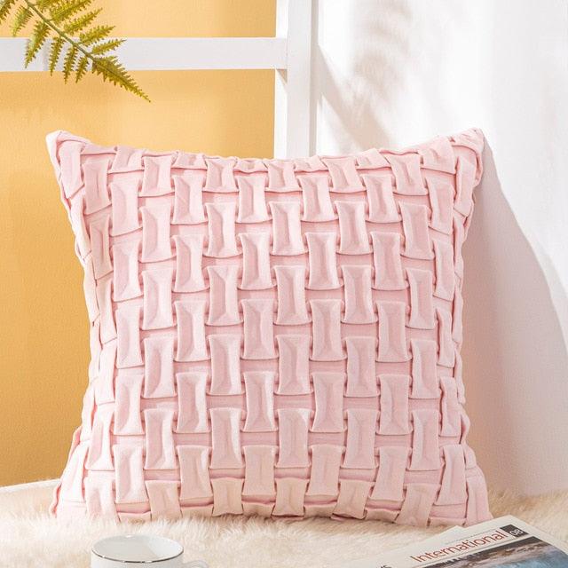Solid Velvet Throw Pillow Cover