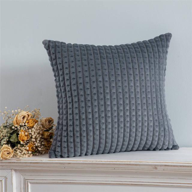 Solid Velvet Throw Pillow Cover