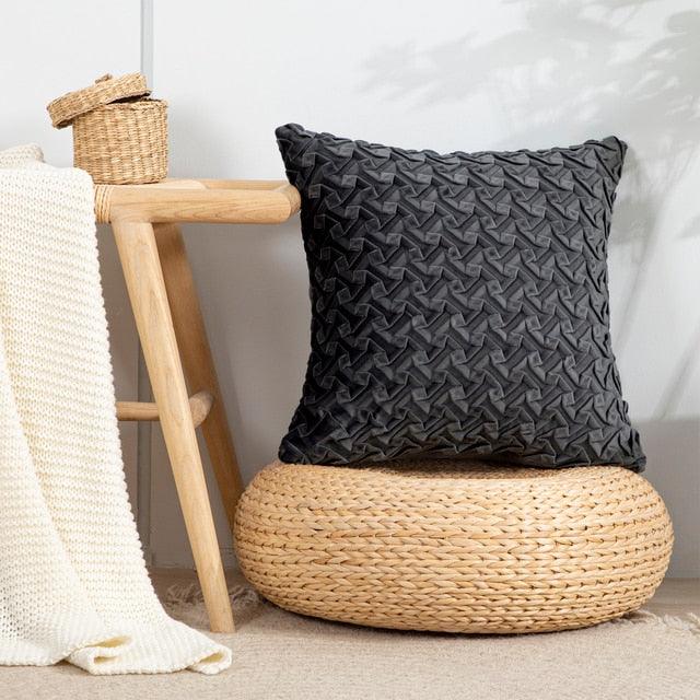 Solid Velvet Throw Pillow Cover