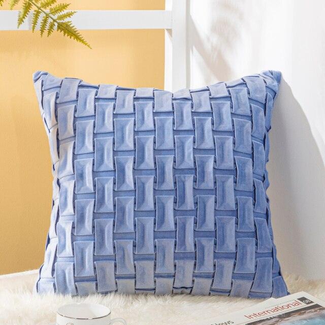 Solid Velvet Throw Pillow Cover