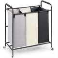 3-Section Laundry Basket