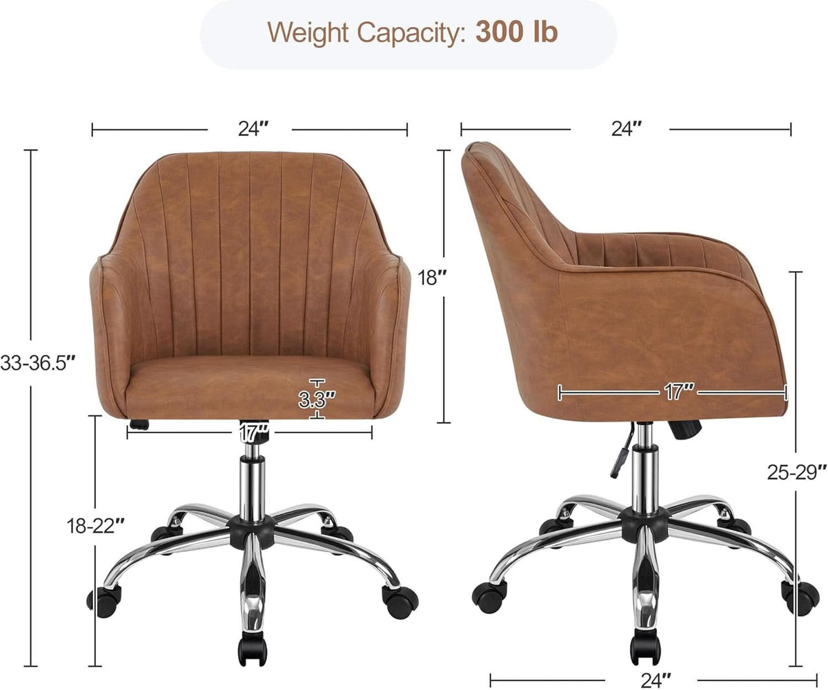 Brown Ergonomic Desk Chair