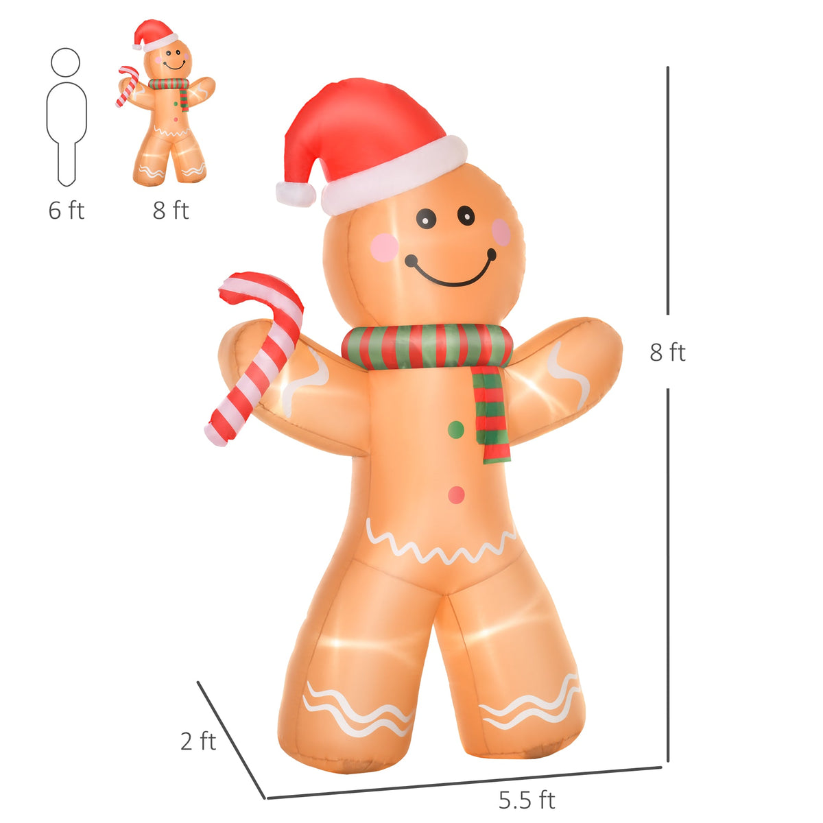 Christmas Inflatable Gingerbread Man