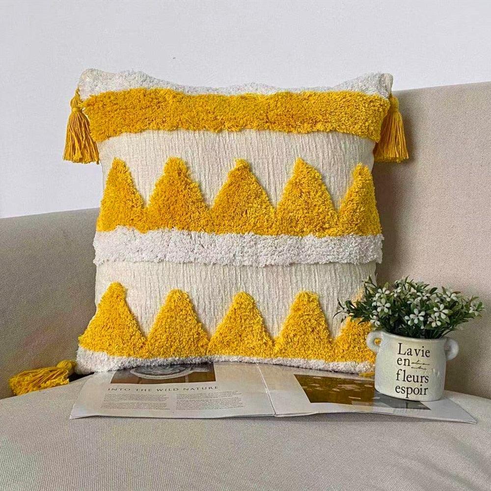 Boho Cotton Woven Pillow Cover