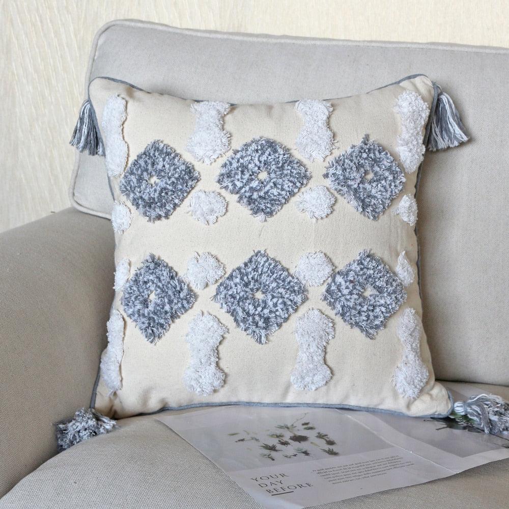Boho Cotton Woven Pillow Cover