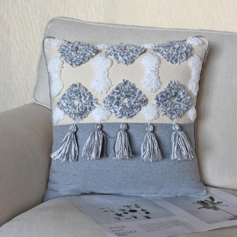 Boho Cotton Woven Pillow Cover