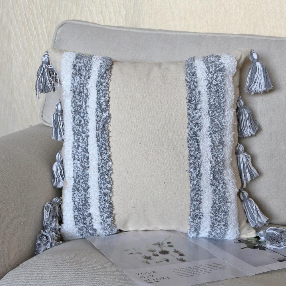 Boho Cotton Woven Pillow Cover