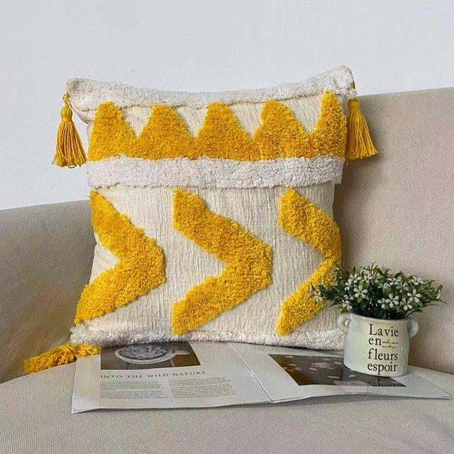 Boho Cotton Woven Pillow Cover