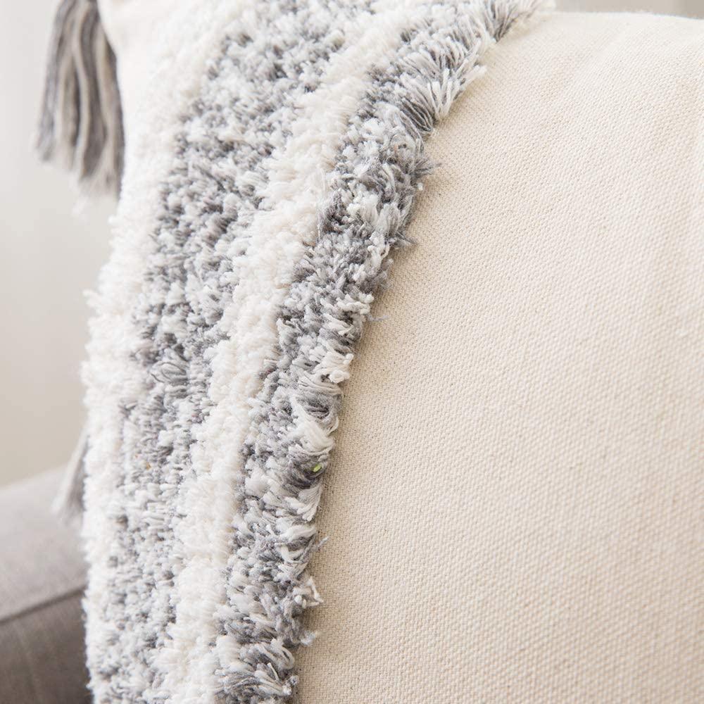 Boho Cotton Woven Pillow Cover