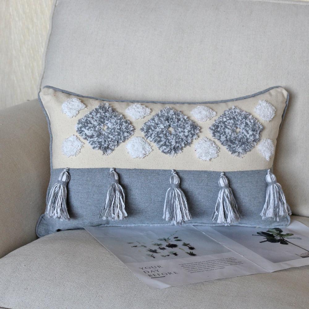 Boho Cotton Woven Pillow Cover