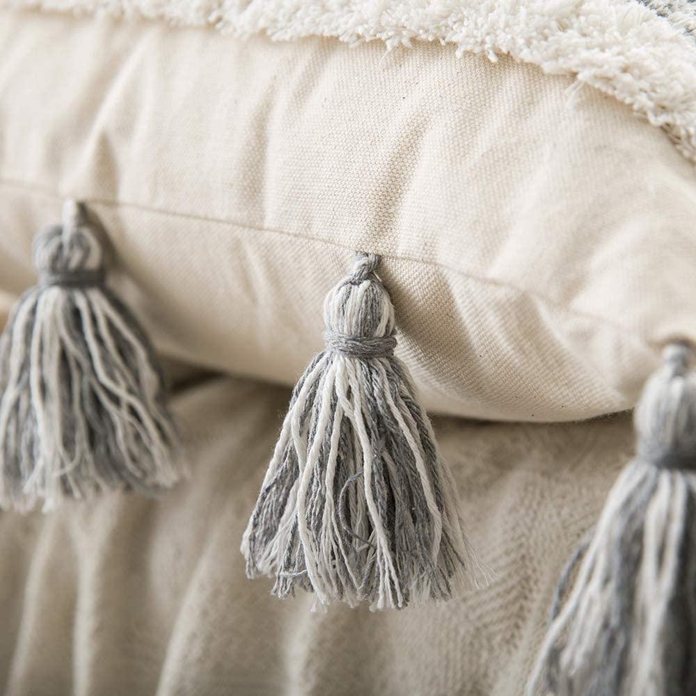 Boho Cotton Woven Pillow Cover