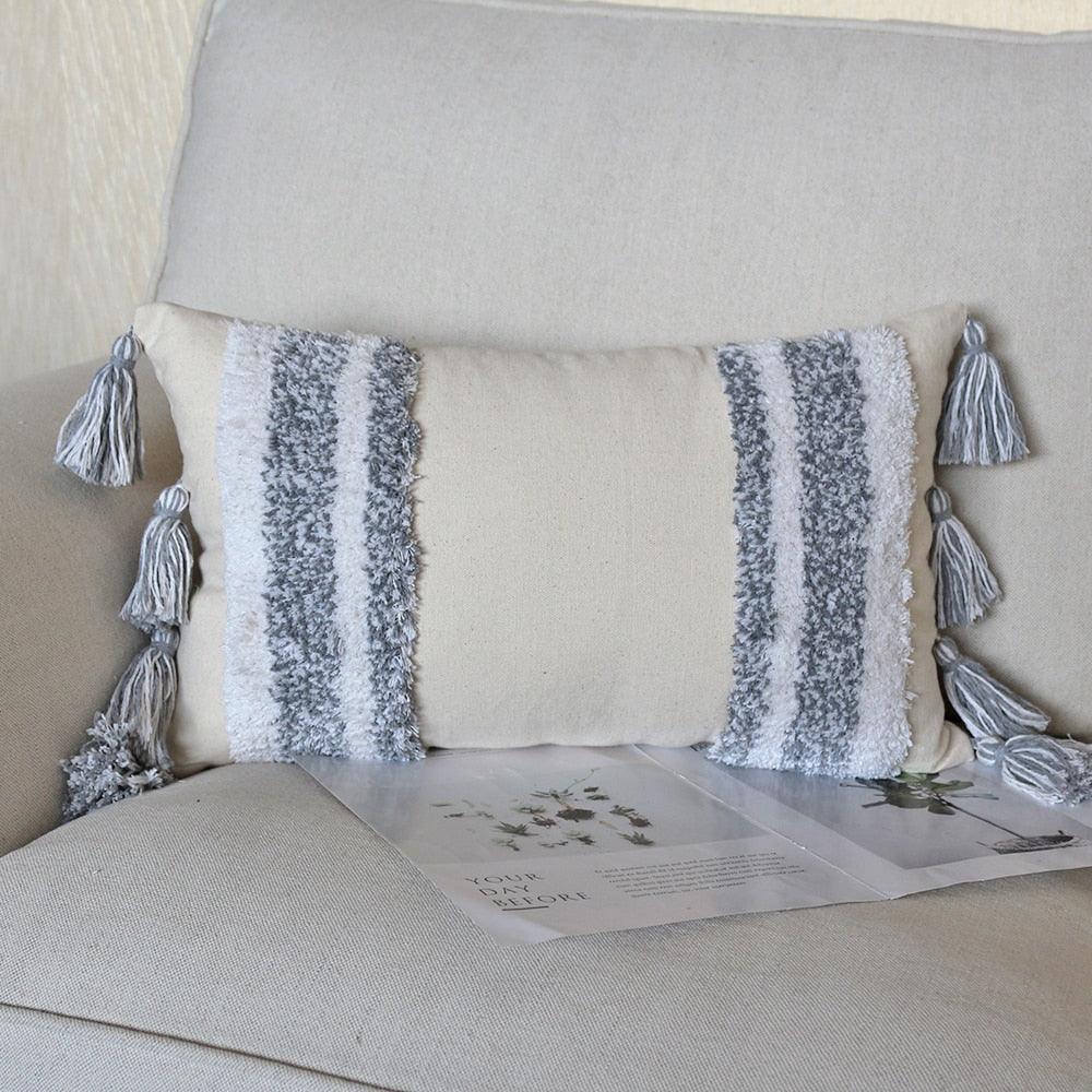 Boho Cotton Woven Pillow Cover