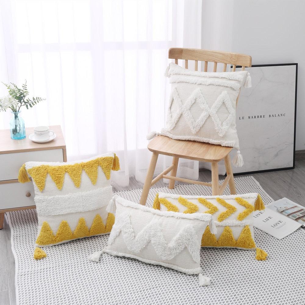 Boho Cotton Woven Pillow Cover