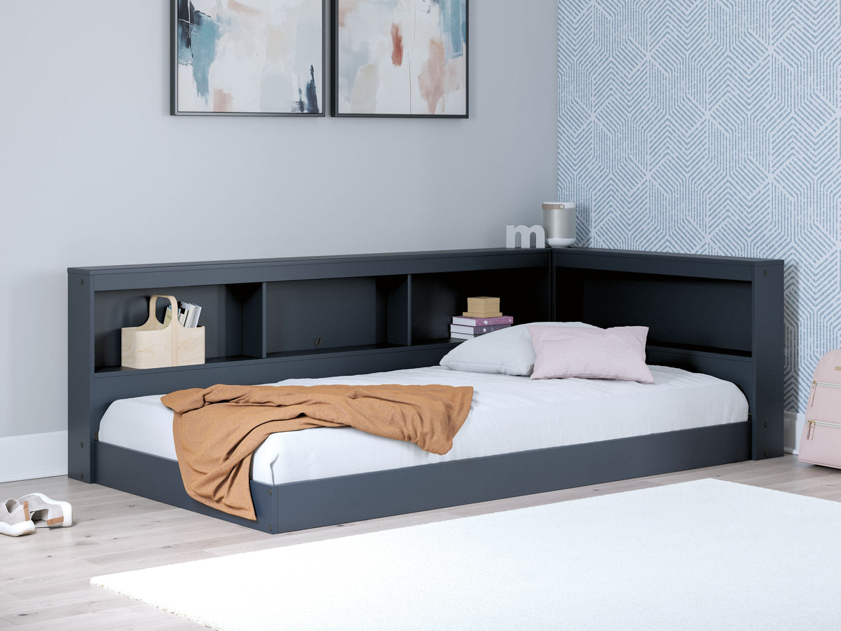 Farmhouse Bookcase Storage Bed