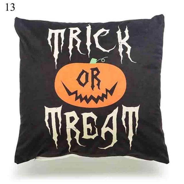 Halloween Soft Linen Pillow Covers