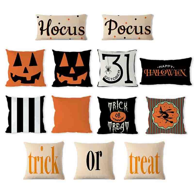 Halloween Soft Linen Pillow Covers