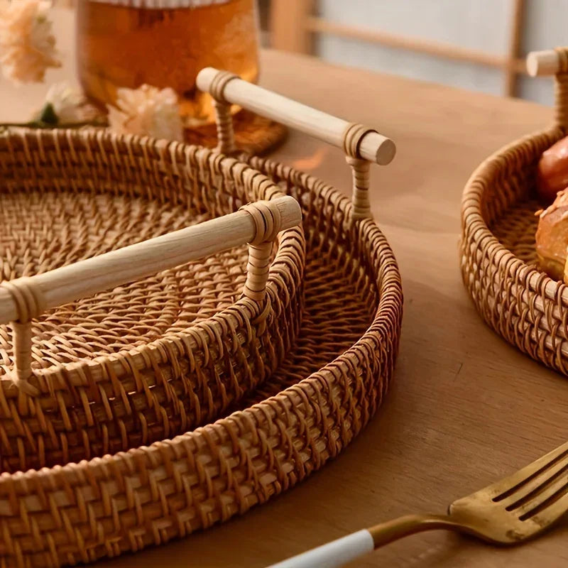 Lovely Rattan Table Tray