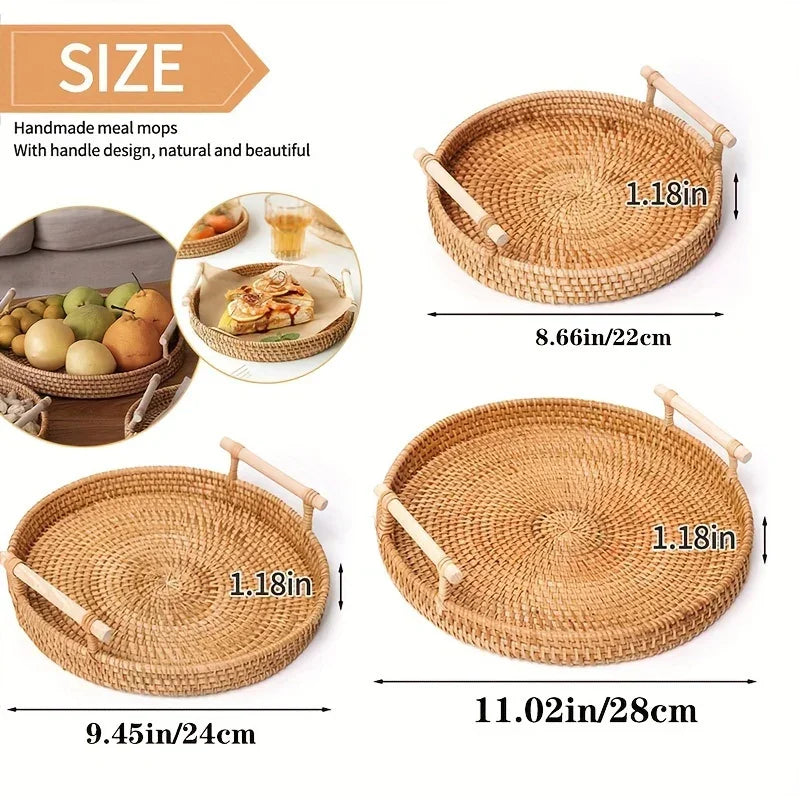 Lovely Rattan Table Tray
