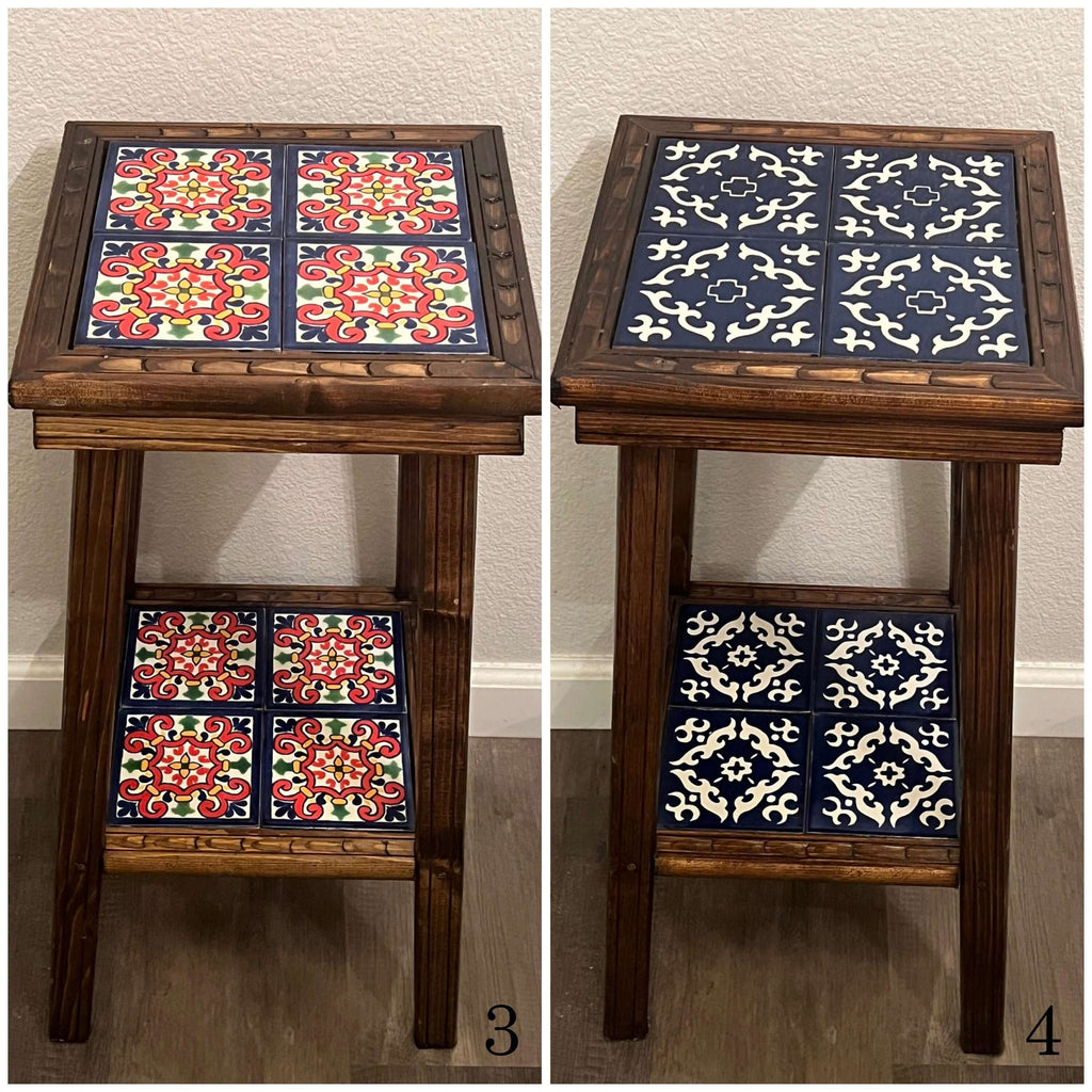 Handmade Mexican Wood Accent Table