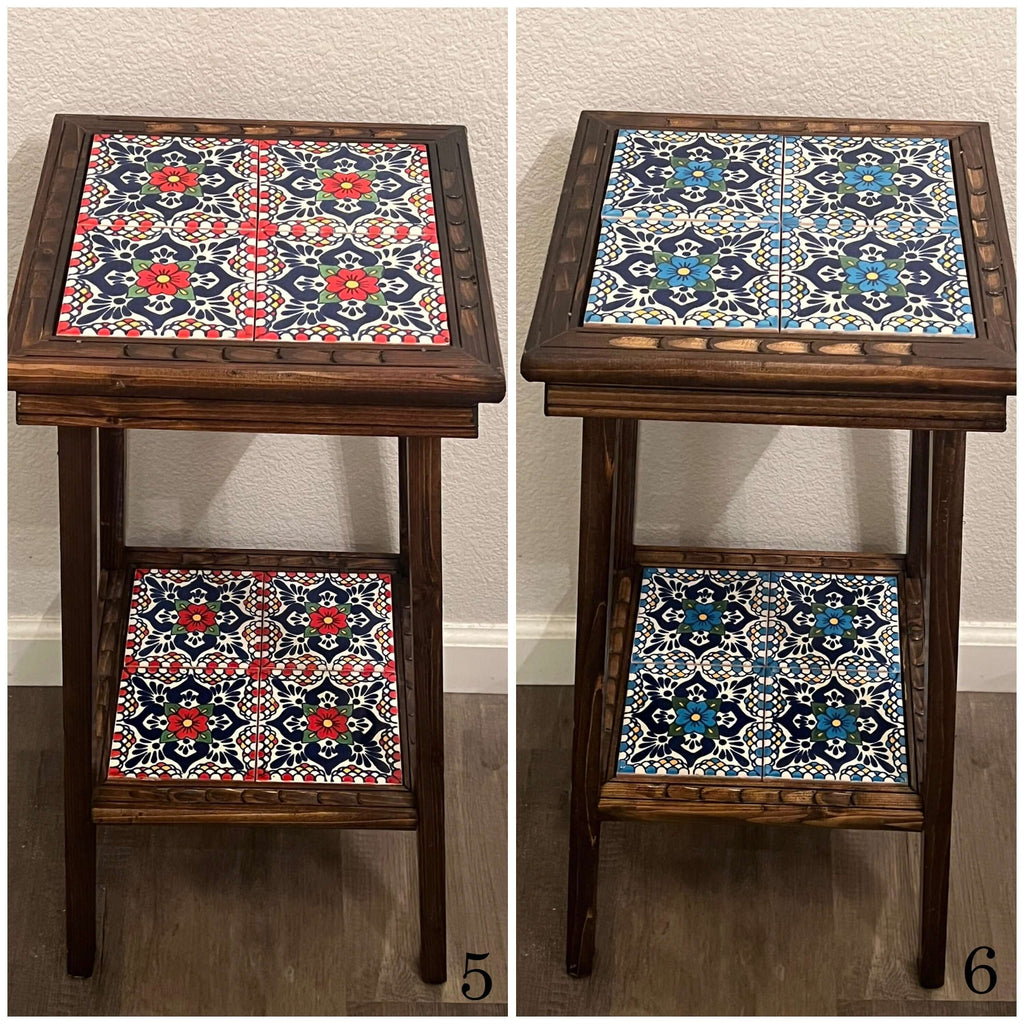 Handmade Mexican Wood Accent Table