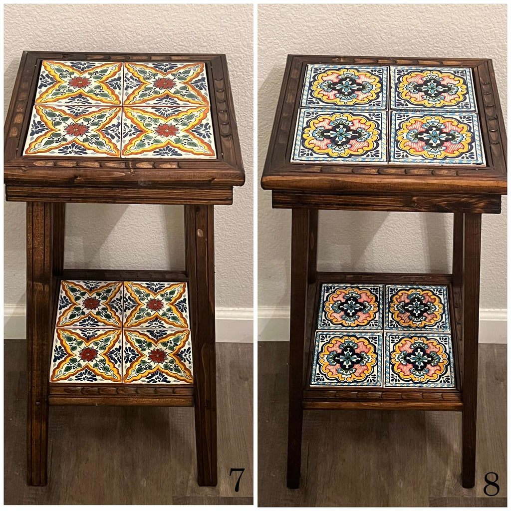 Handmade Mexican Wood Accent Table