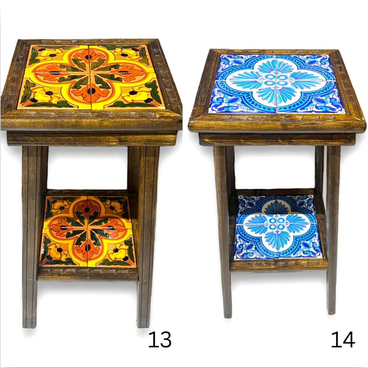 Handmade Mexican Wood Accent Table