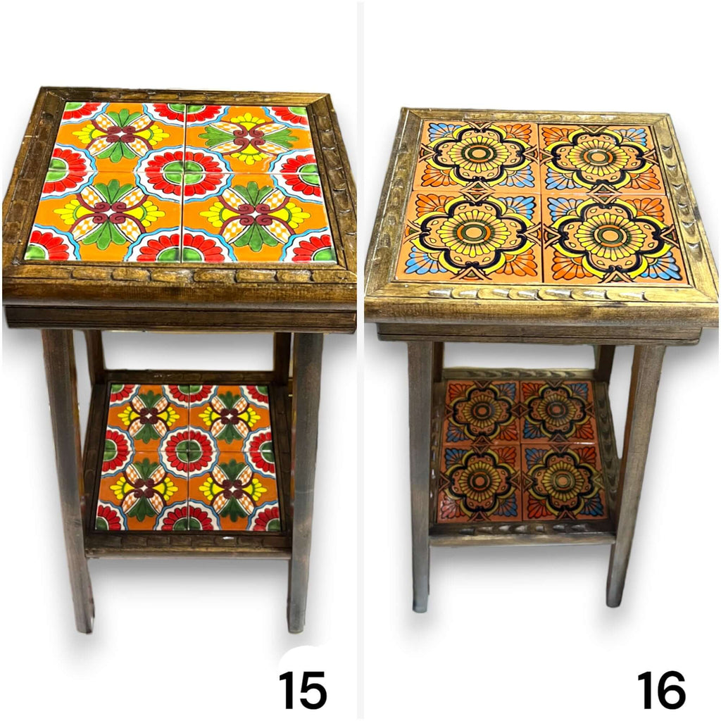 Handmade Mexican Wood Accent Table