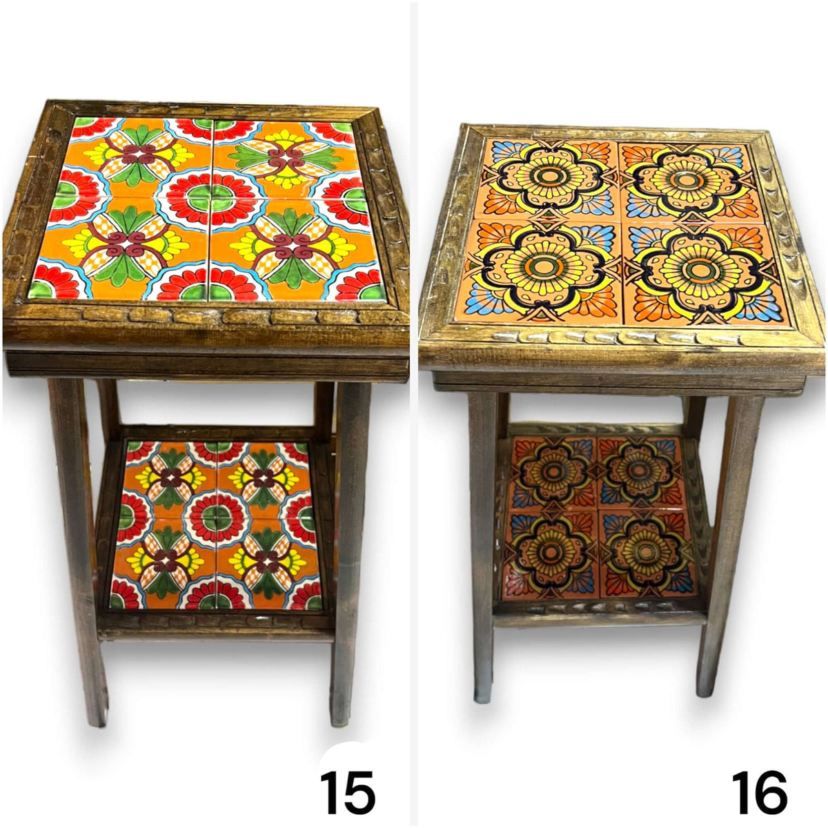 Handmade Mexican Wood Accent Table
