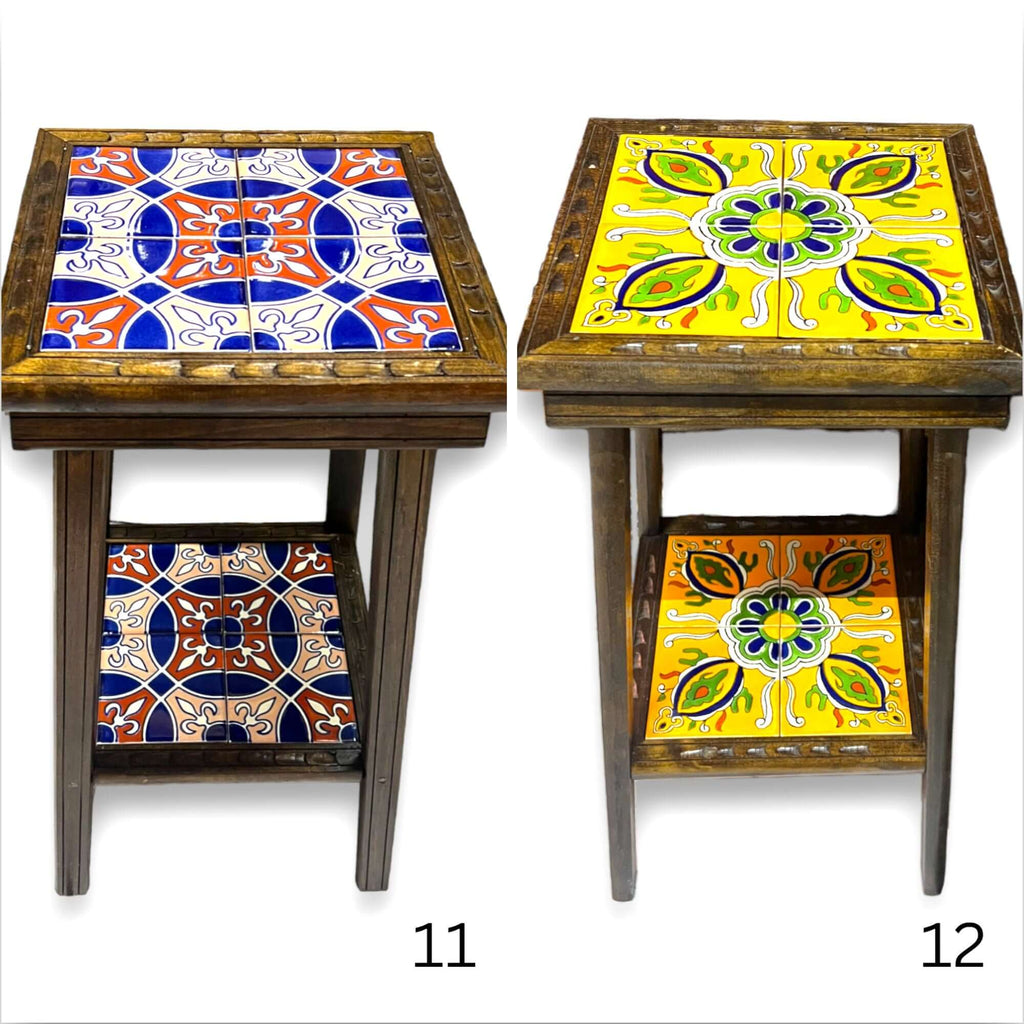 Handmade Mexican Wood Accent Table