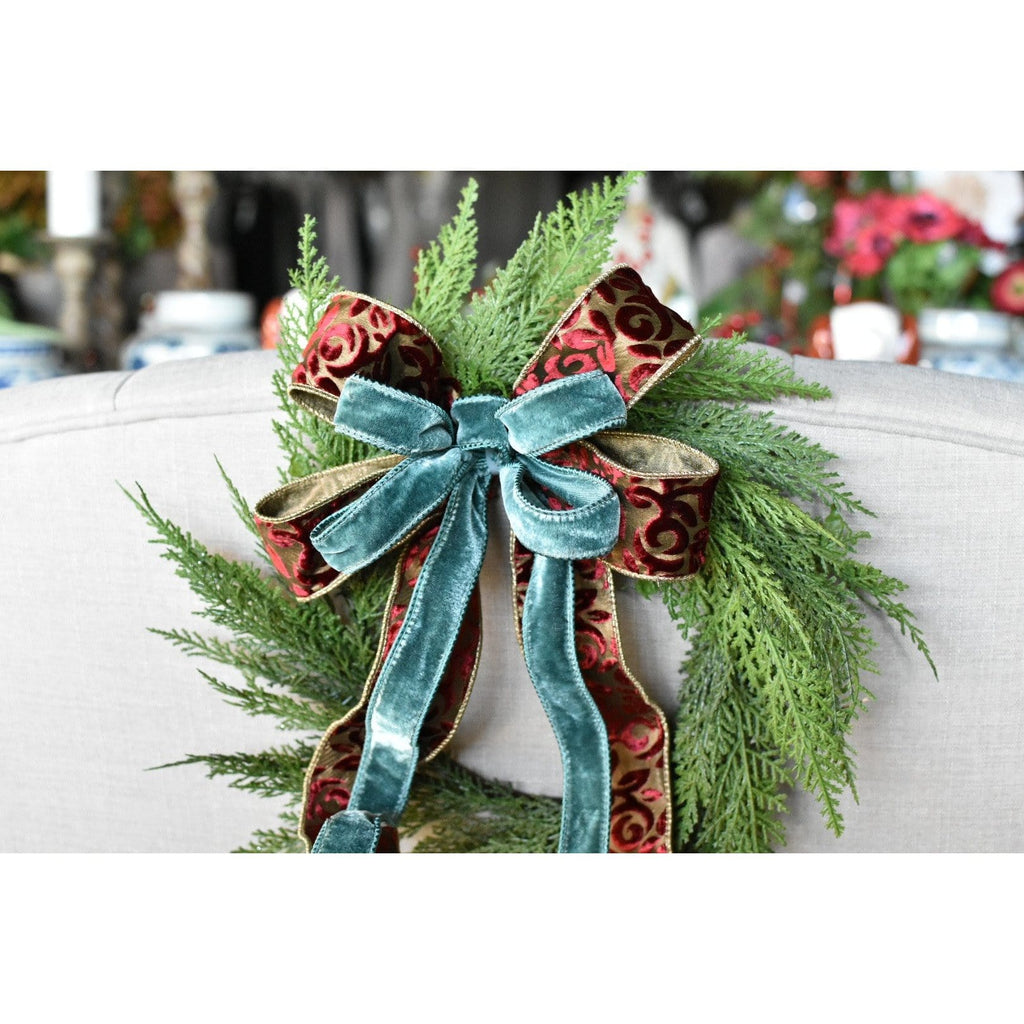 12" Faux Cedar Wreath CW1