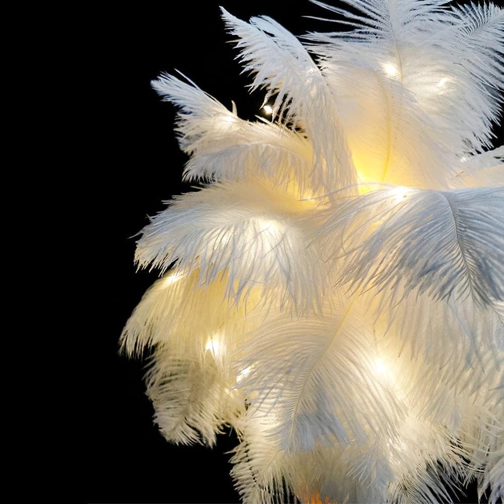 Feather Copper desk Lamp
