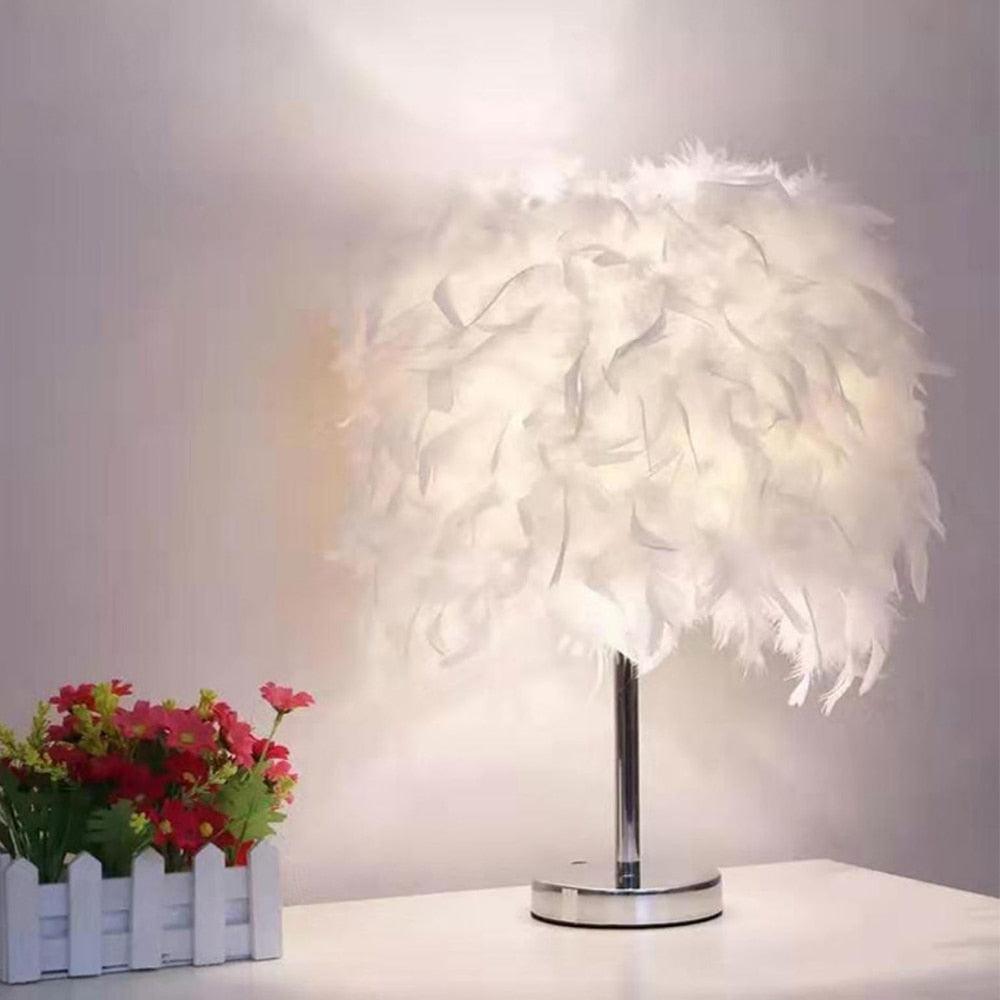 Feather Copper desk Lamp