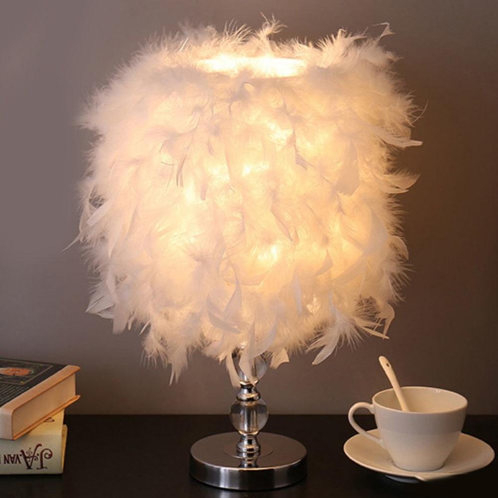 Feather Copper desk Lamp