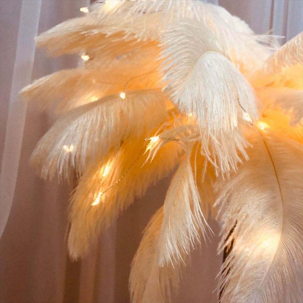 Feather Copper desk Lamp